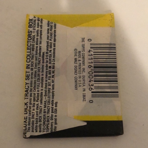 Vintage Original Topps Dick Tracy Waxed pack trading cards. Unopened Pack. New. - Picture 3 of 3
